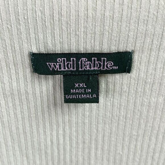 Wild Fable Womens Rayon Spandex Ribbed Crop Top Plus Size XXL Mint Green NWOT - Picture 3 of 4